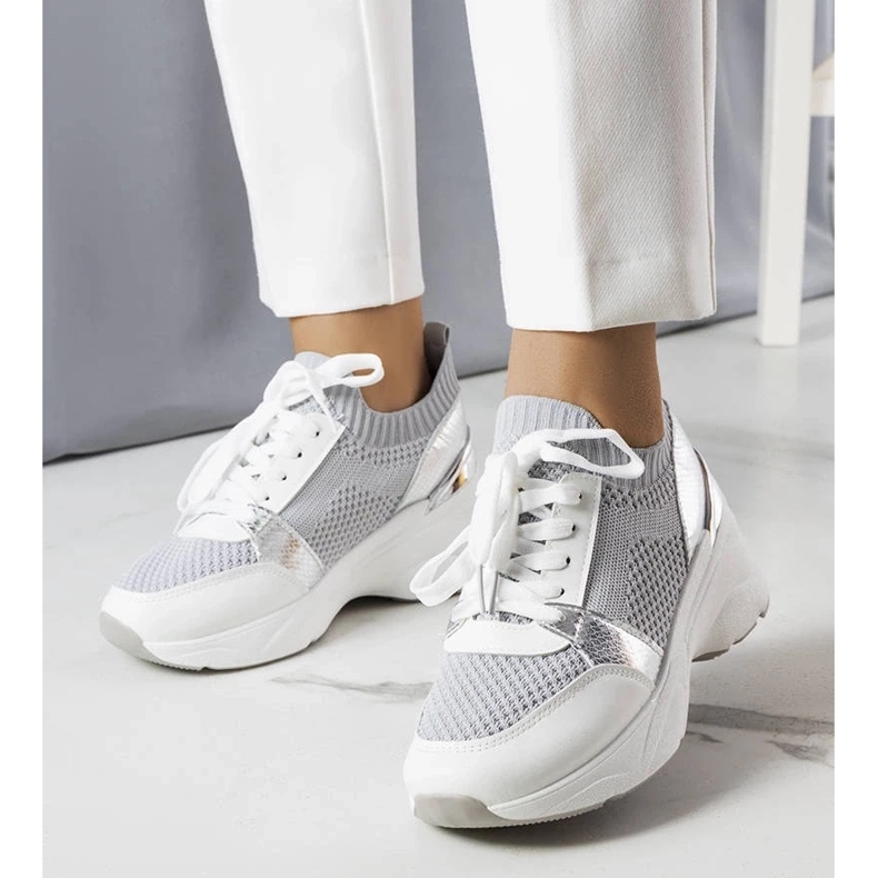 D/GMR Sneakers con zeppa grigie di Ann grigio 2