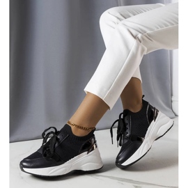 D/GMR Sneaker con zeppa di colore nero di Ann 1