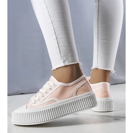 D/GMR Sneakers con plateau rosa chiaro di Delores 1