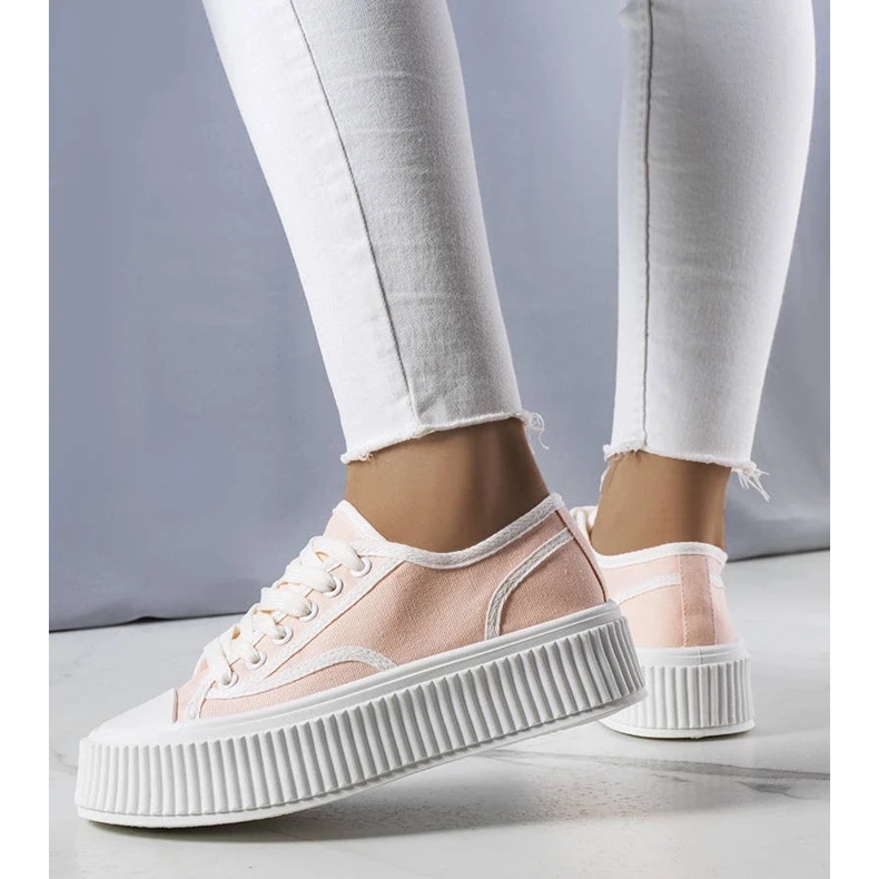 D/GMR Sneakers con plateau rosa chiaro di Delores 1