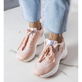 D/GMR Sneakers con zeppa rosa Stacey 1