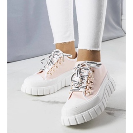 D/GMR Sneaker rosa con plateau di Toni 1