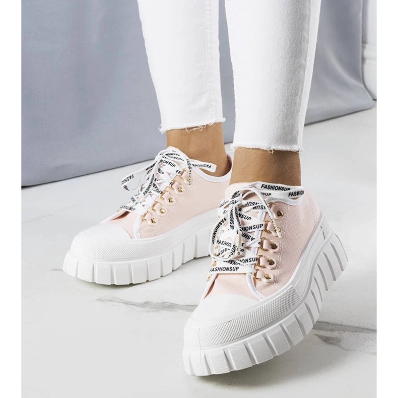 D/GMR Sneaker rosa con plateau di Toni 1