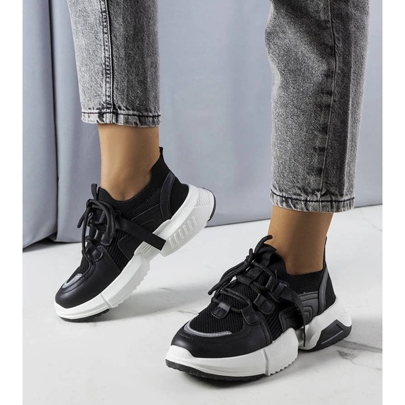 D/GMR Sneakers a calzino nere Peggy nero 1