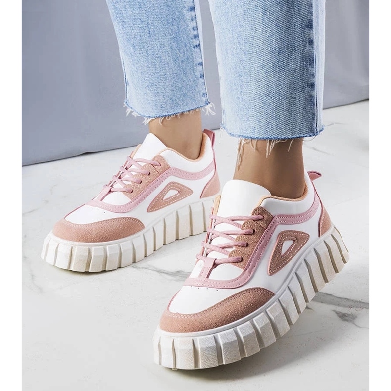 D/GMR Sneaker rosa con plateau di Robyn 2