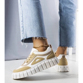 D/GMR Sneaker beige con plateau di Robyn 2