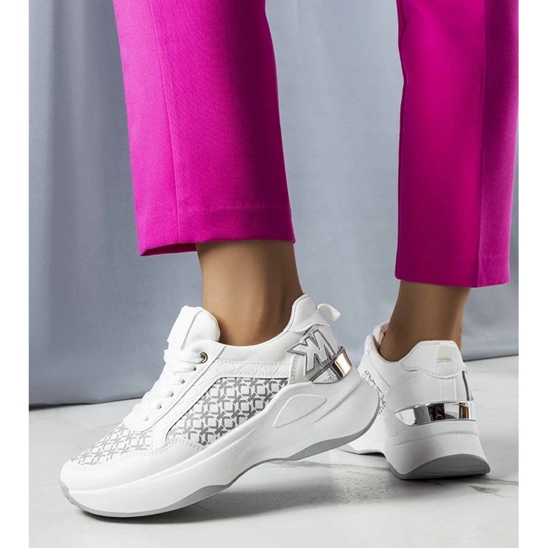 D/GMR Sneakers bianche con monogramma Margie bianca 1
