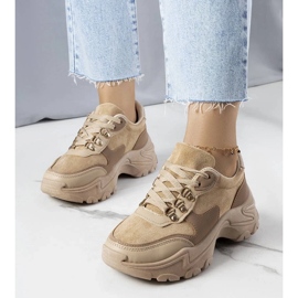 D/GMR Sneaker beige in tessuto misto di Jenna 1
