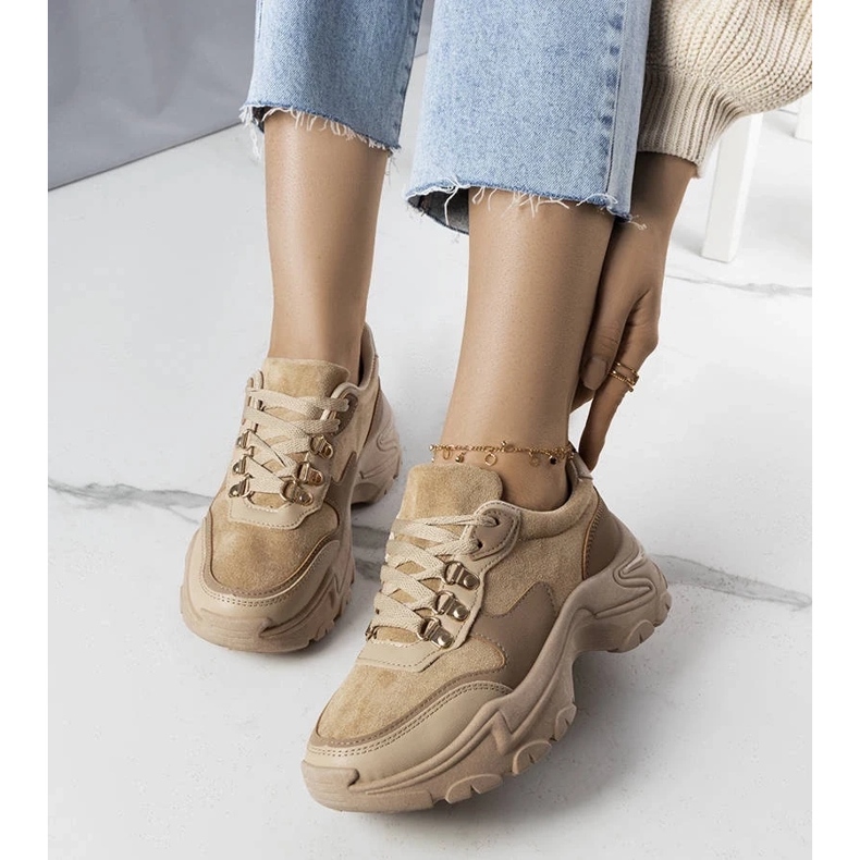 D/GMR Sneaker beige in tessuto misto di Jenna 2