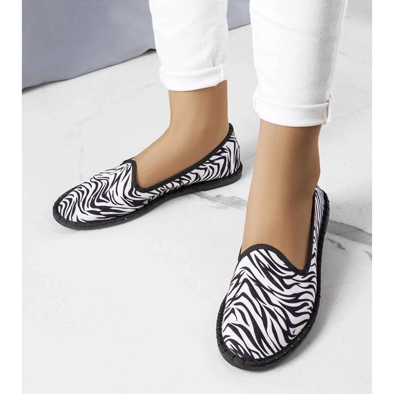 D/GMR Ballerine con stampa animalier di Ermengardi nero 2