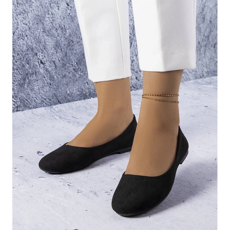 D/GMR Ballerine nere con plantare in pelle di Lespérance nero 1