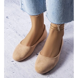 D/GMR Ballerine beige con plantare in pelle di Lespérance 1