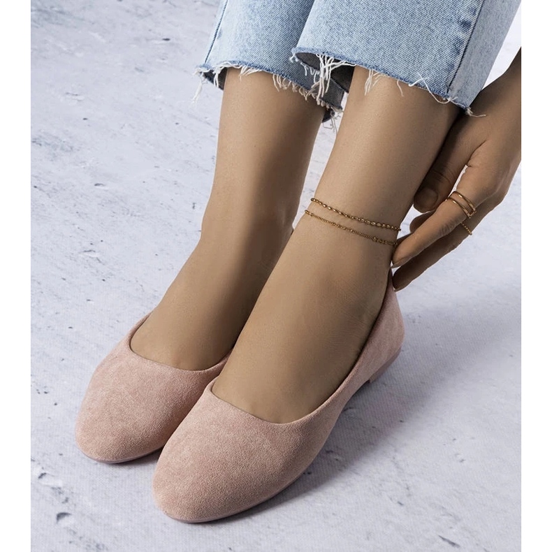 D/GMR Ballerine rosa con plantare in pelle di Lespérance 2