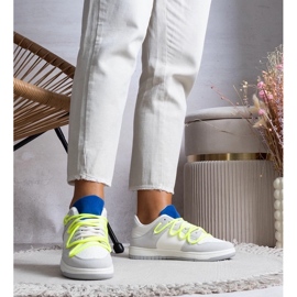 D/GMR Sneaker grigie sneaker femminili con lacci al neon arcoBaleno grigio 2