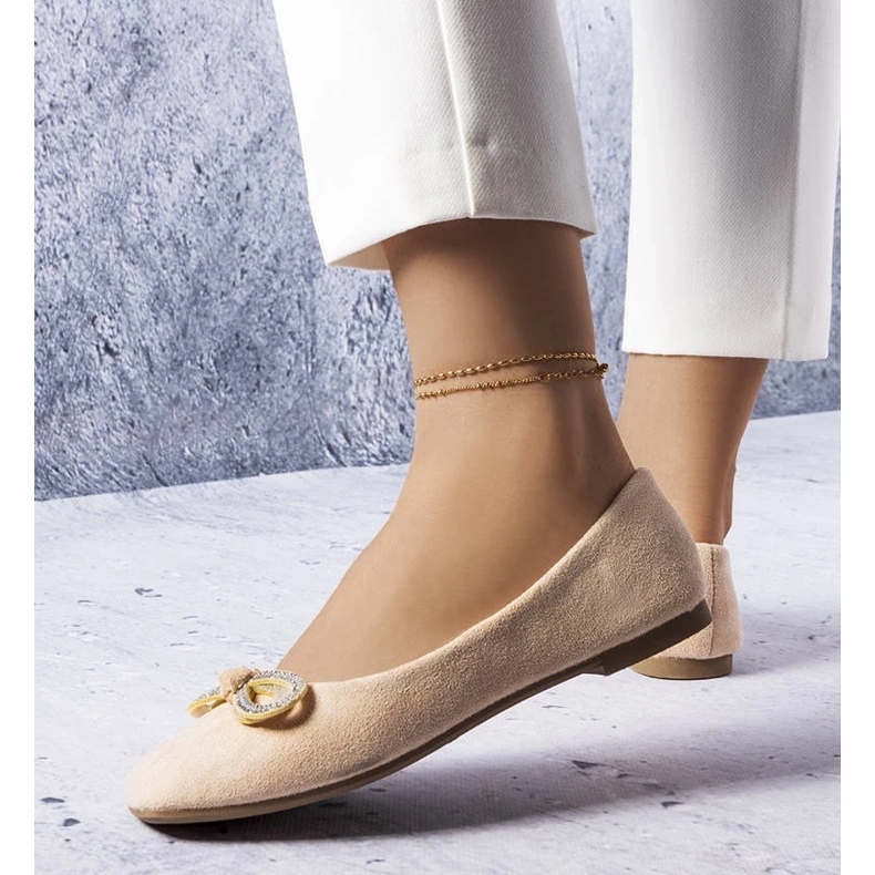D/GMR Ballerine beige con fiocco Gaillou 2