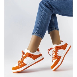 D/GMR Sneakers arancioni con materiali combinati di Hila arancia 2