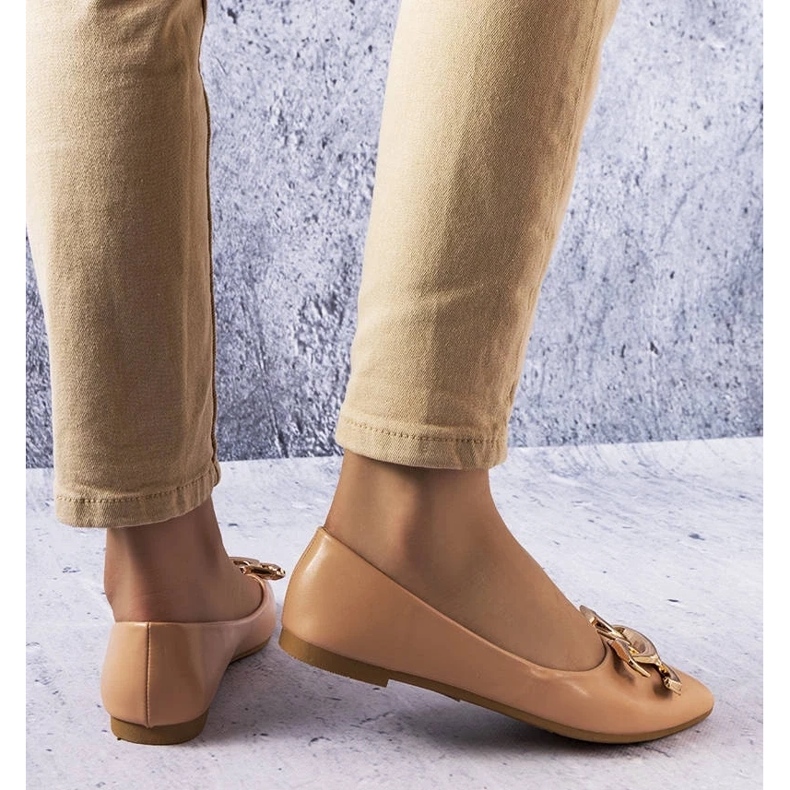 D/GMR Ballerine beige scuro con decorazioni Vallée 2