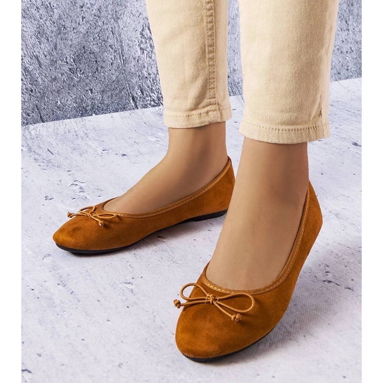 D/GMR Ballerine marroni con fiocco Chandonnet marrone 1