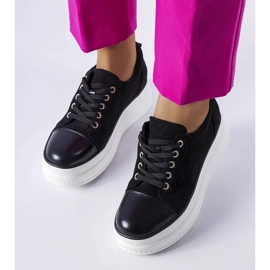 D/GMR Sneakers nere con plateau Pascaline nero 1
