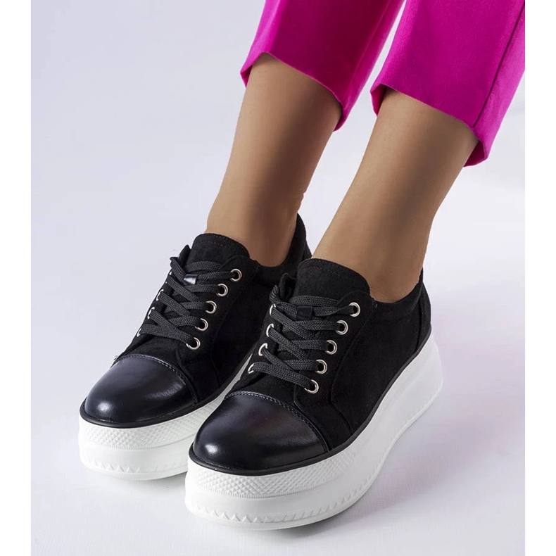 D/GMR Sneakers nere con plateau Pascaline nero 2