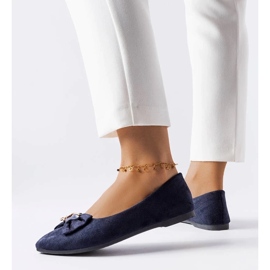 D/GMR Ballerine blu navy decorate con un fiocco Jetté 2