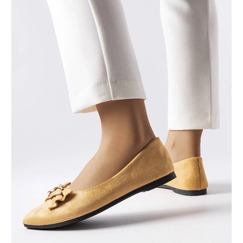 D/GMR Ballerine Jetté beige a punta 2