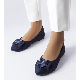 D/GMR Ballerine blu navy decorate con strass Rémy 1
