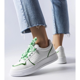 D/GMR Sneakers bianche legate con nastro Pryor bianco 2