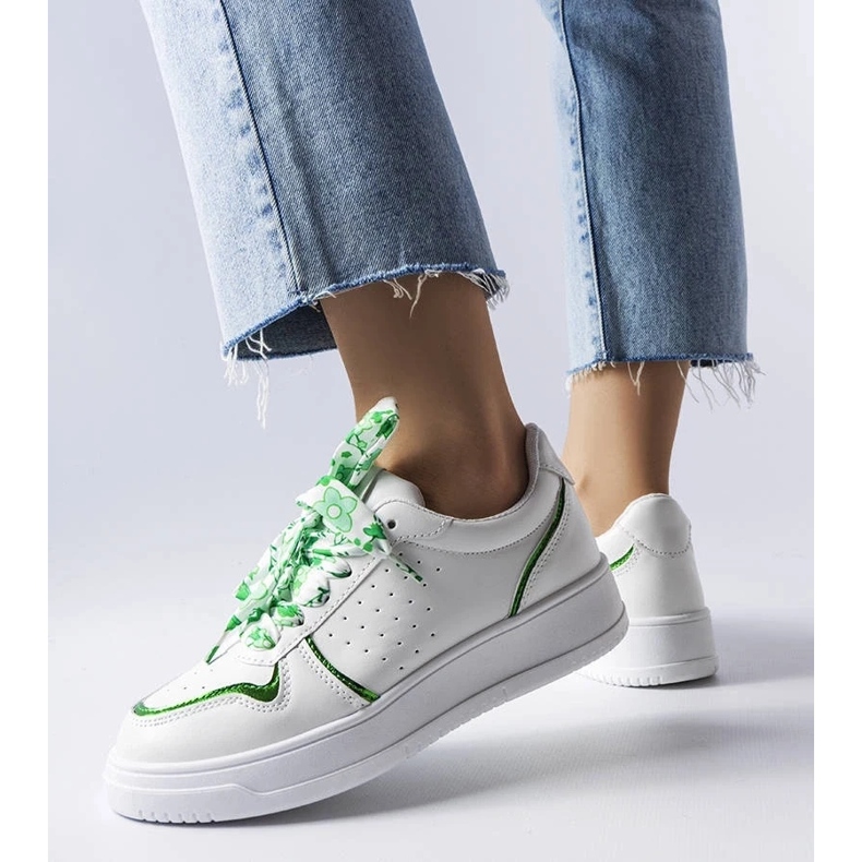 D/GMR Sneakers bianche legate con nastro Pryor bianca 2
