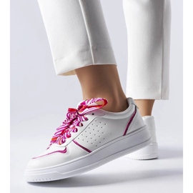 D/GMR Sneakers bianche legate con nastro Pryor bianca 2