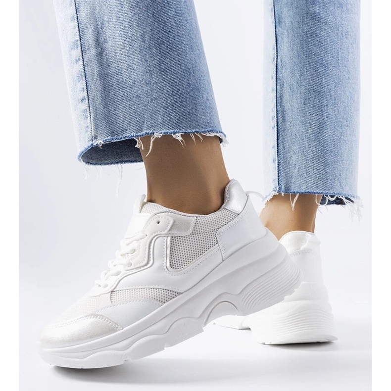 D/GMR Sneakers bianche da donna di Séguin bianca 2