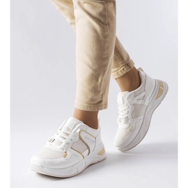 D/GMR Sneakers bianche realizzate con materiali combinati di Caya bianca 1