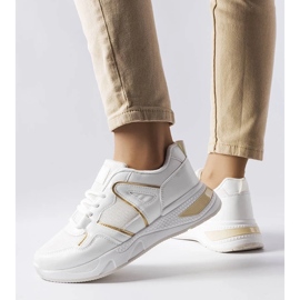 D/GMR Sneakers bianche realizzate con materiali combinati di Caya bianco 2