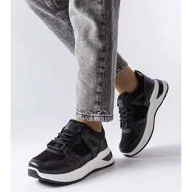 D/GMR Sneakers nere realizzate con materiali combinati di Caya nero 1