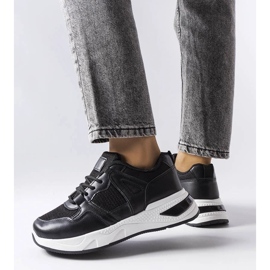 D/GMR Sneakers nere realizzate con materiali combinati di Caya nero 2