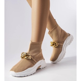 D/GMR Sneakers Baptiste marroni con catena marrone 1