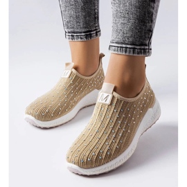 D/GMR Sneakers beige con strass di Maasje 1