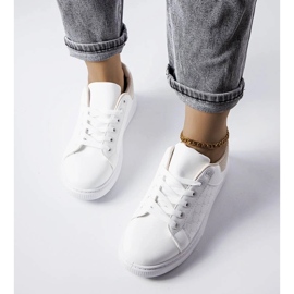 D/GMR Sneakers bianche e beige con goffratura di Dreux 2