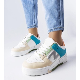 D/GMR Scarpe con zeppa beige e blu di Harter 1