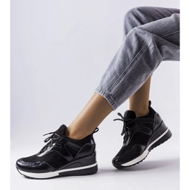 D/GMR Sneaker con zeppa di colore nero di Vincez 1