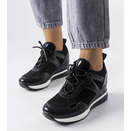 D/GMR Sneaker con zeppa di colore nero di Vincez 2
