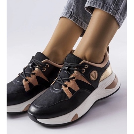 D/GMR Sneaker nere e oro Vinceza nero 2