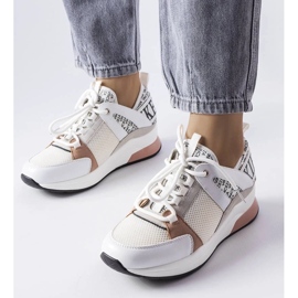 D/GMR Sneakers bianche e rosa di Vincez bianca 1