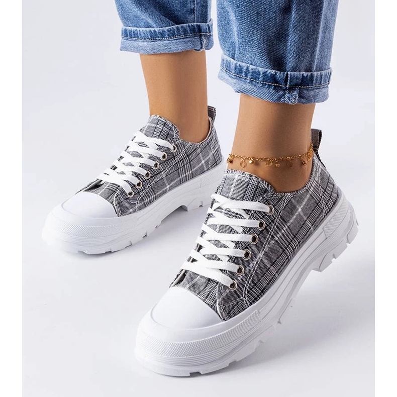 D/GMR Sneaker a quadri grigi di McKeylor grigio 1