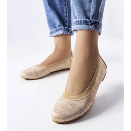D/GMR Ballerine beige metallizzate di Crummit 1