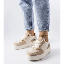 D/GMR Sneaker beige con plateau di Tooele 2