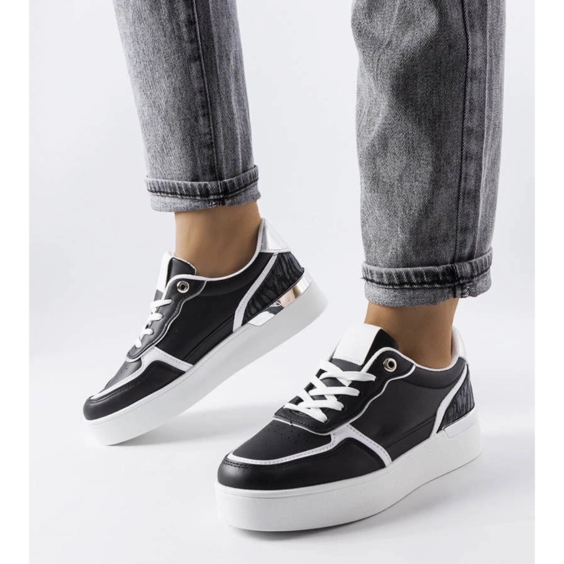 D/GMR Sneaker nere con plateau di Tooele nero 1