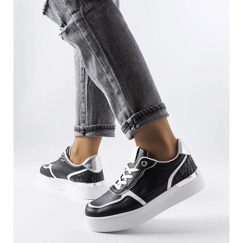 D/GMR Sneaker nere con plateau di Tooele nero 2