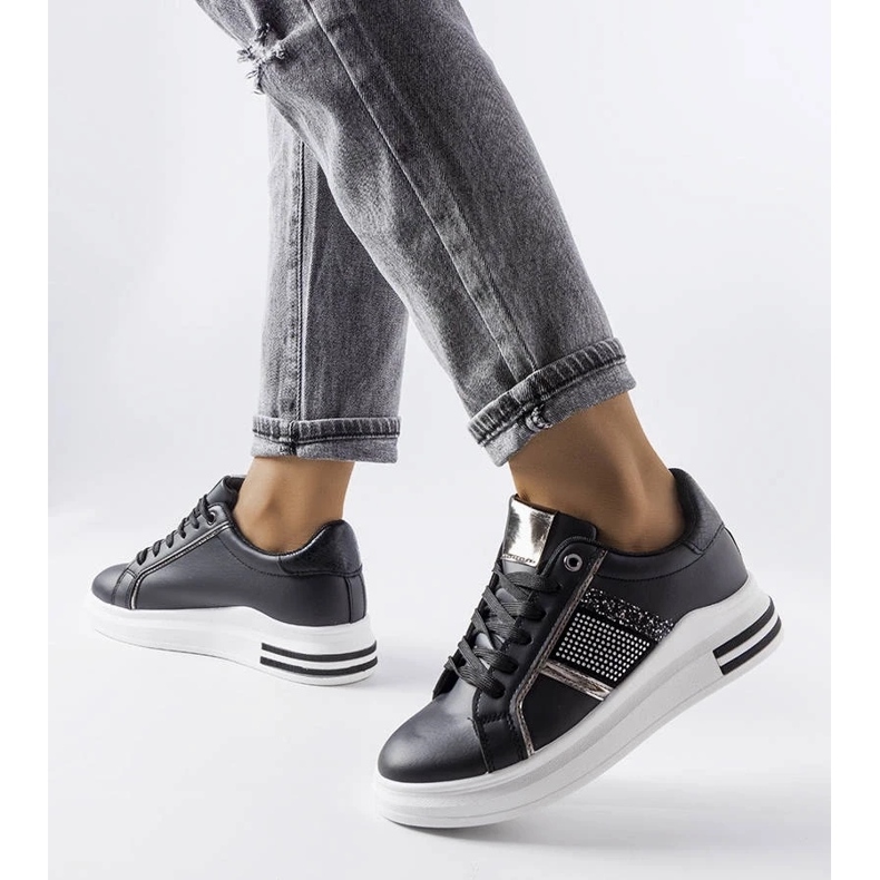 D/GMR Sneakers nere decorate con strass Xarles 2