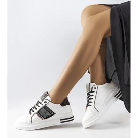 D/GMR Sneakers bianche e nere con strass Xarles 2